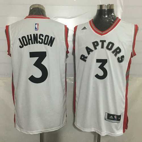 Mens Toronto Raptors #3 James Johnson White New NBA Rev 30 Swingman Jersey->toronto raptors->NBA Jersey